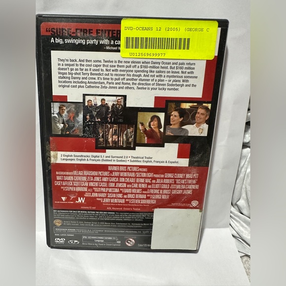 Get Ready for a Wild Ride with Oceans Twelve DVD - The Ultimate Heist Adventure! - Picture 2 of 3